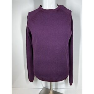 Robert Graham MED Sweater Pullover RAY BROOK Wine Long Sleeve Lightweight Mens